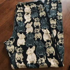 LulaRoe TC french bulldog legging